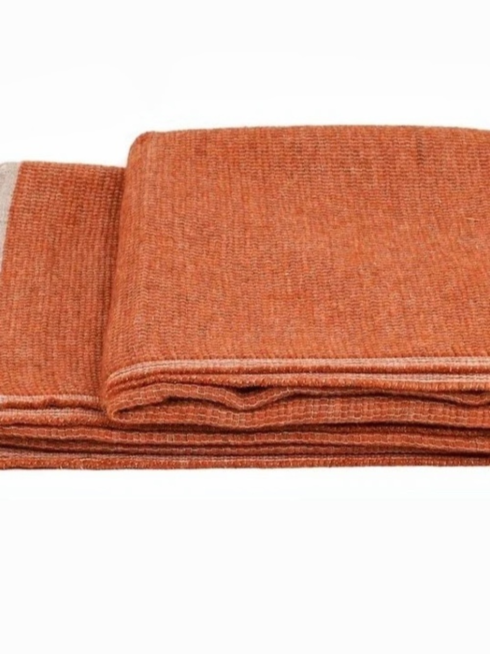 Uniq’uity Allen Belgian Linen Throw Terracotta NWT